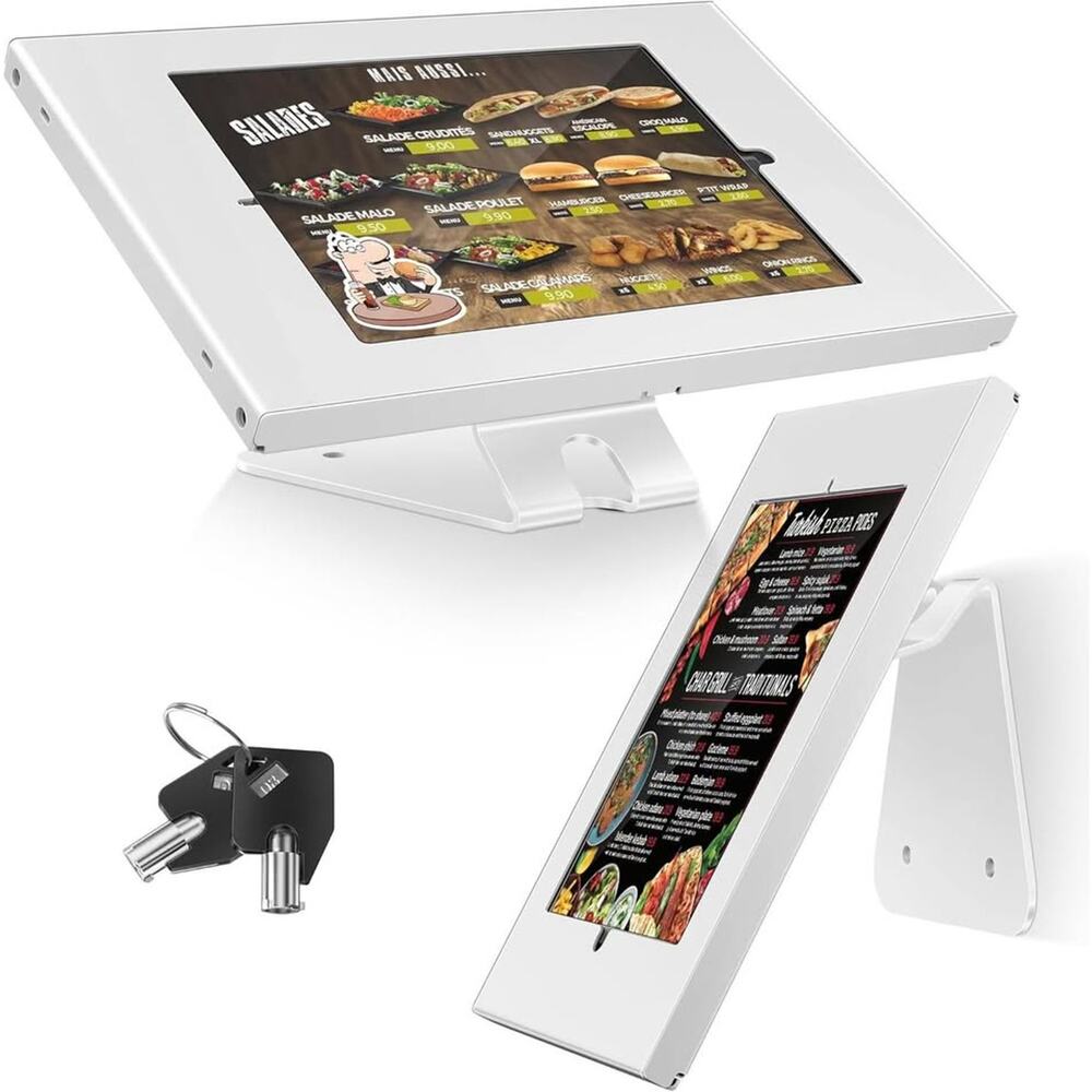 AboveTEK Anti-Theft Tablet Stand – IPad Locking & Security Stand, Countertop &